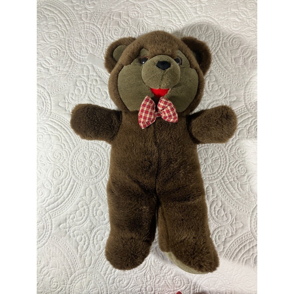 Vintage 1996 Uneeda Hug Me Bear Talking Teddy Plush WORKS Interactive Toy 90s